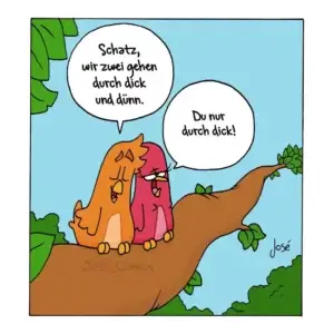 Cartoon aus der Reihe Jose Comics