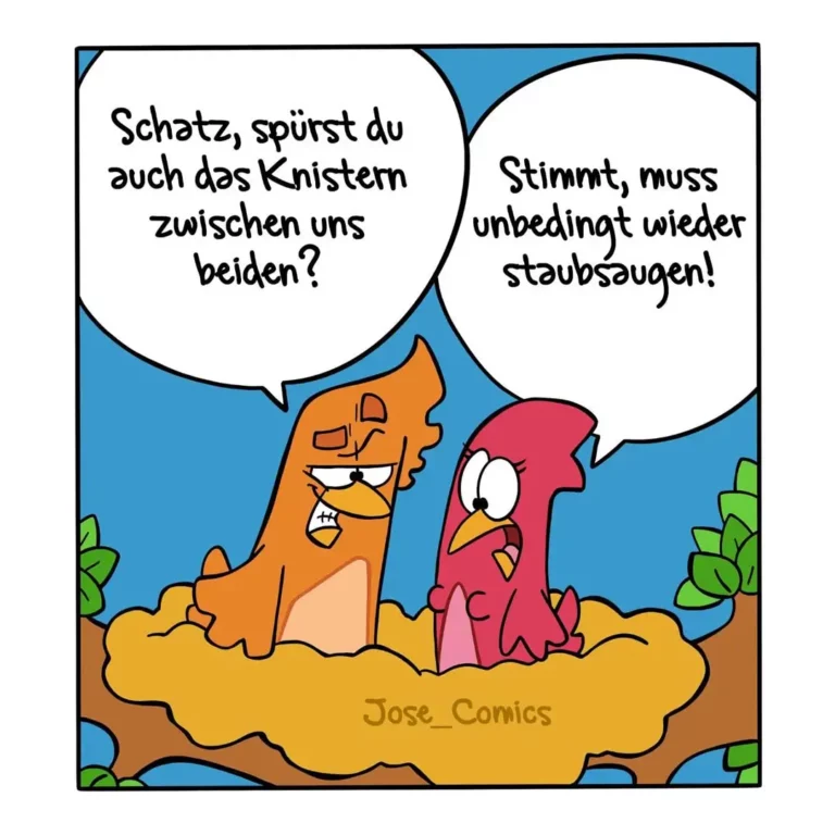 Orangefarbener und roter Fisch unterhalten sich am Meeresboden, orangefarbener Fisch sieht unwillig