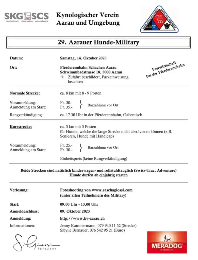 29. Aargauer Hundemilitary