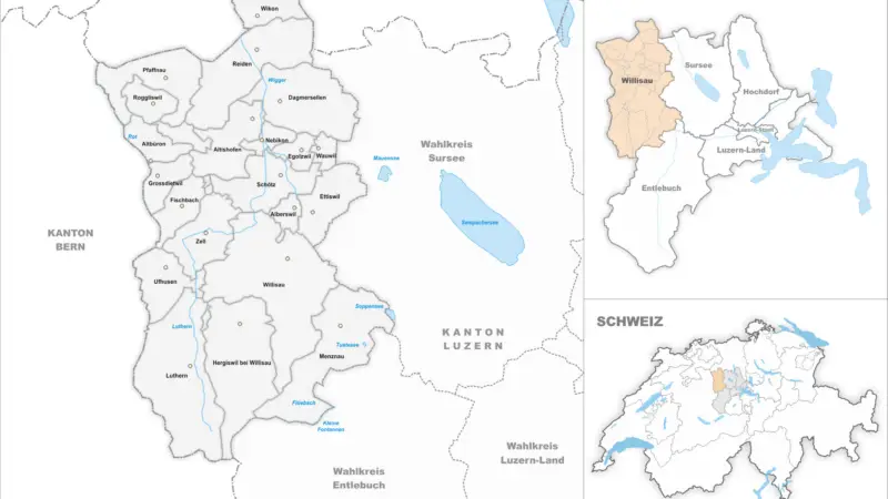 Wahlkreis Willisau - karte wahlkreis willisau