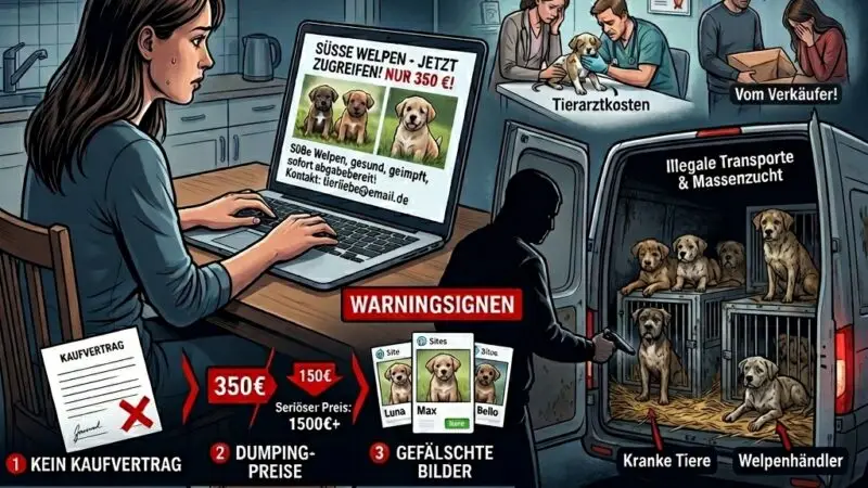 Hundehandel im Internet erkennen und vermeiden