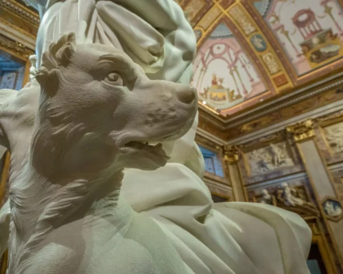 Proserpina Skulptur in der Galleria Borghese, Mandela-Effekt bei Hunden