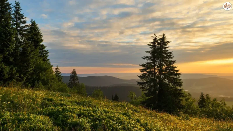 Aussicht vom Feldberg im Schwarzwald