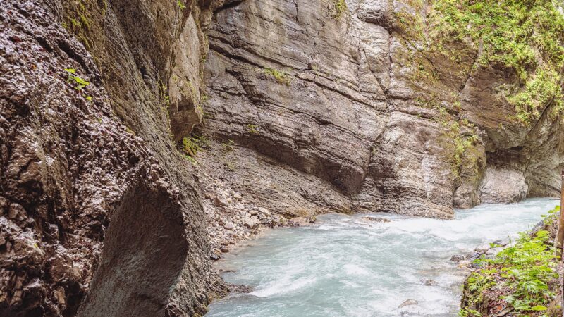 Partnachklamm: durch die wilde Schlucht bei Garmisch