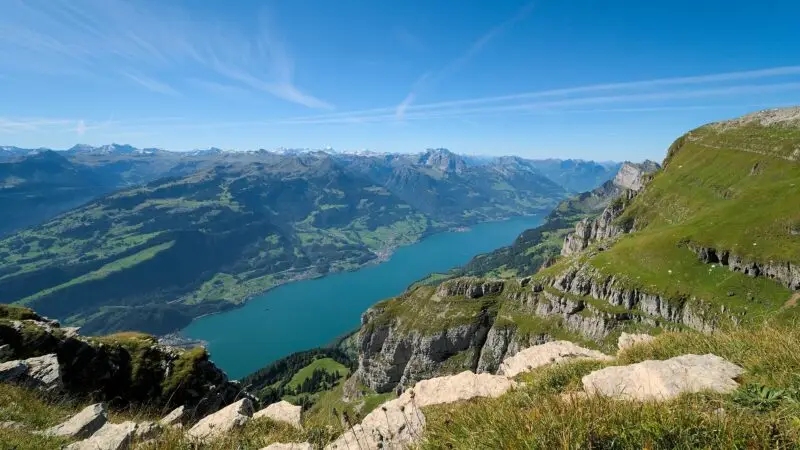 Walensee: Uferweg von Weesen nach Quinten - walensee weesen quinten
