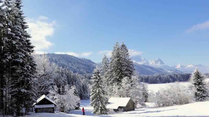 Geroldsee bei Krün: Wanderung mit Hund vor der Karwendelkette