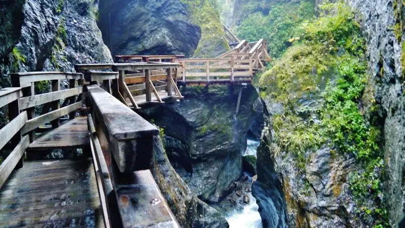 Sigmund-Thun-Klamm Kaprun mit Hund