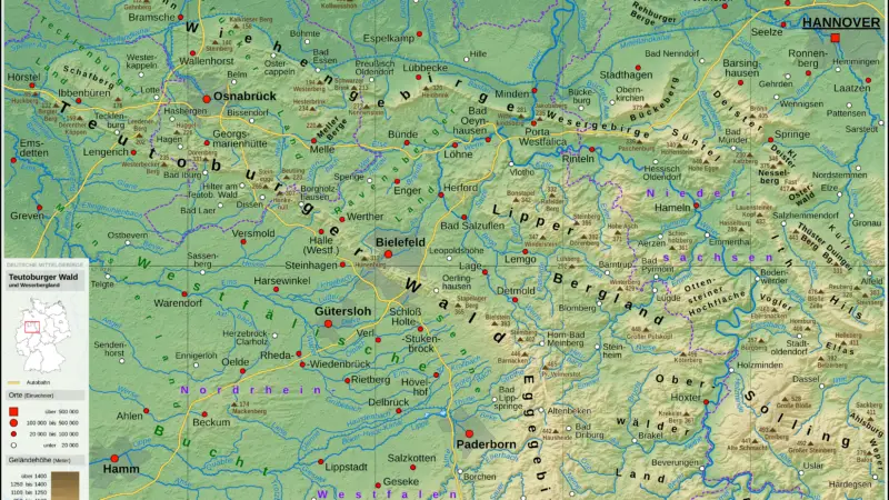 Teutoburger Wald / Hermannsdenkmal - teutoburger wald 20399
