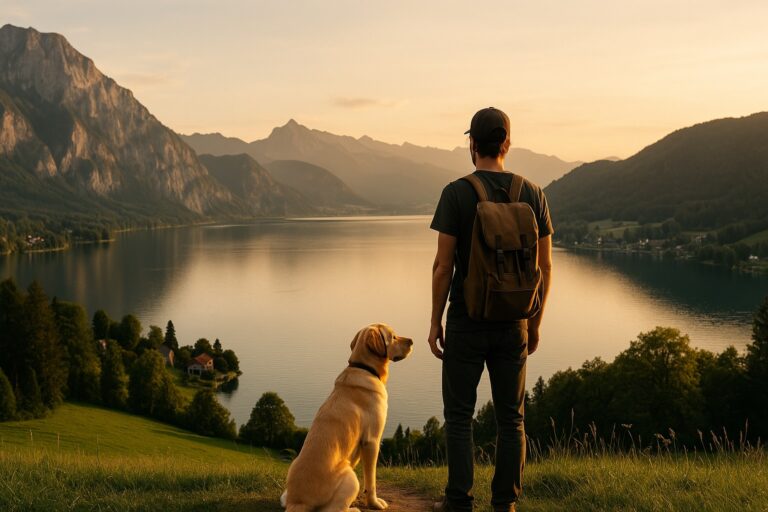 Oberösterreich mit Hund