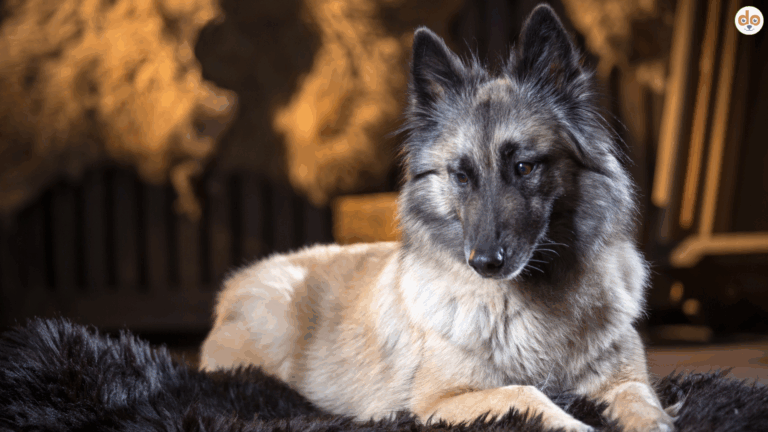 Belgische Schäferhündin Malinois mit guter Hautgesundheit und schönem Fell