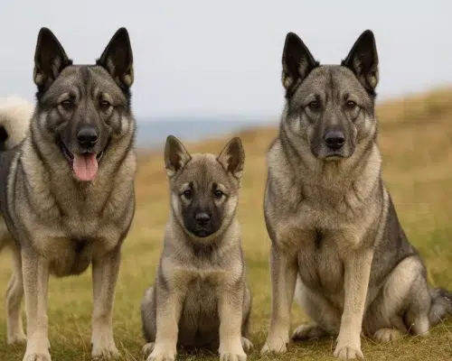 Hunderasse Norwegischer Elchhund (grau)