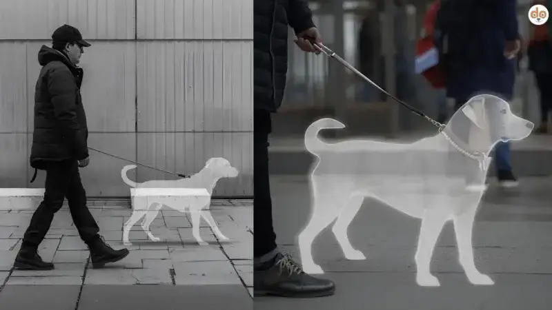 Hobby Dogging: Spazieren mit Leine, aber ohne Hund – Die Idee hinter dem scheinbar sinnlosen Trend