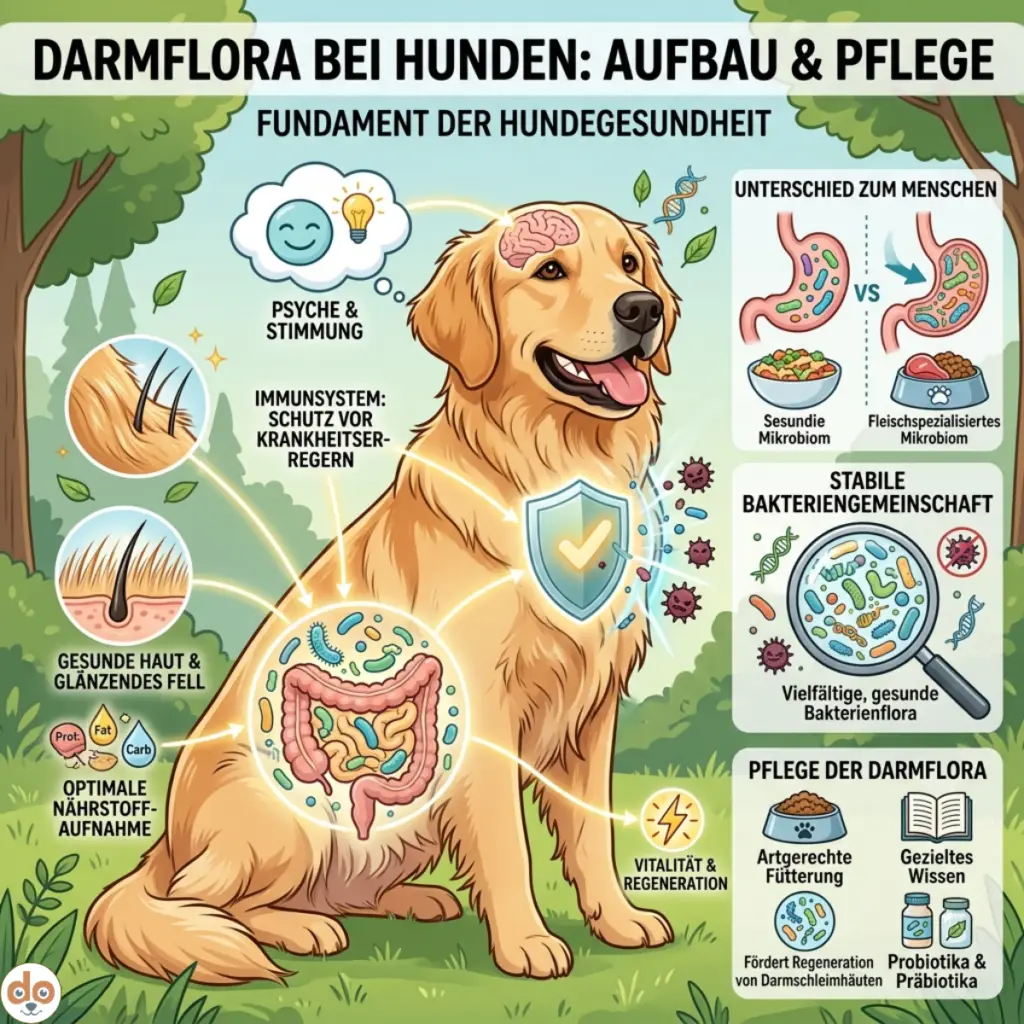 Darmflora beim Hund: Aufbau & Pflege