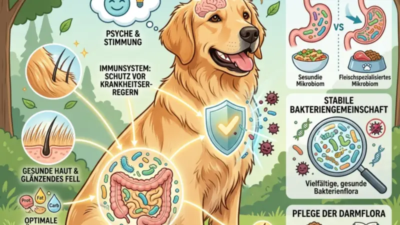 Darmflora beim Hund: Aufbau & Pflege