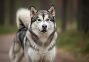 Foto eines Alaskan Malamute – KI-generiert (Imagen 4) für rundum.dog