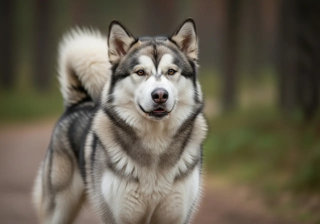 Foto eines Alaskan Malamute – KI-generiert (Imagen 4) für rundum.dog