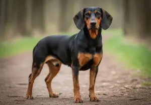 Foto eines Alpenländische Dachsbracke – KI-generiert (Imagen 4) für rundum.dog