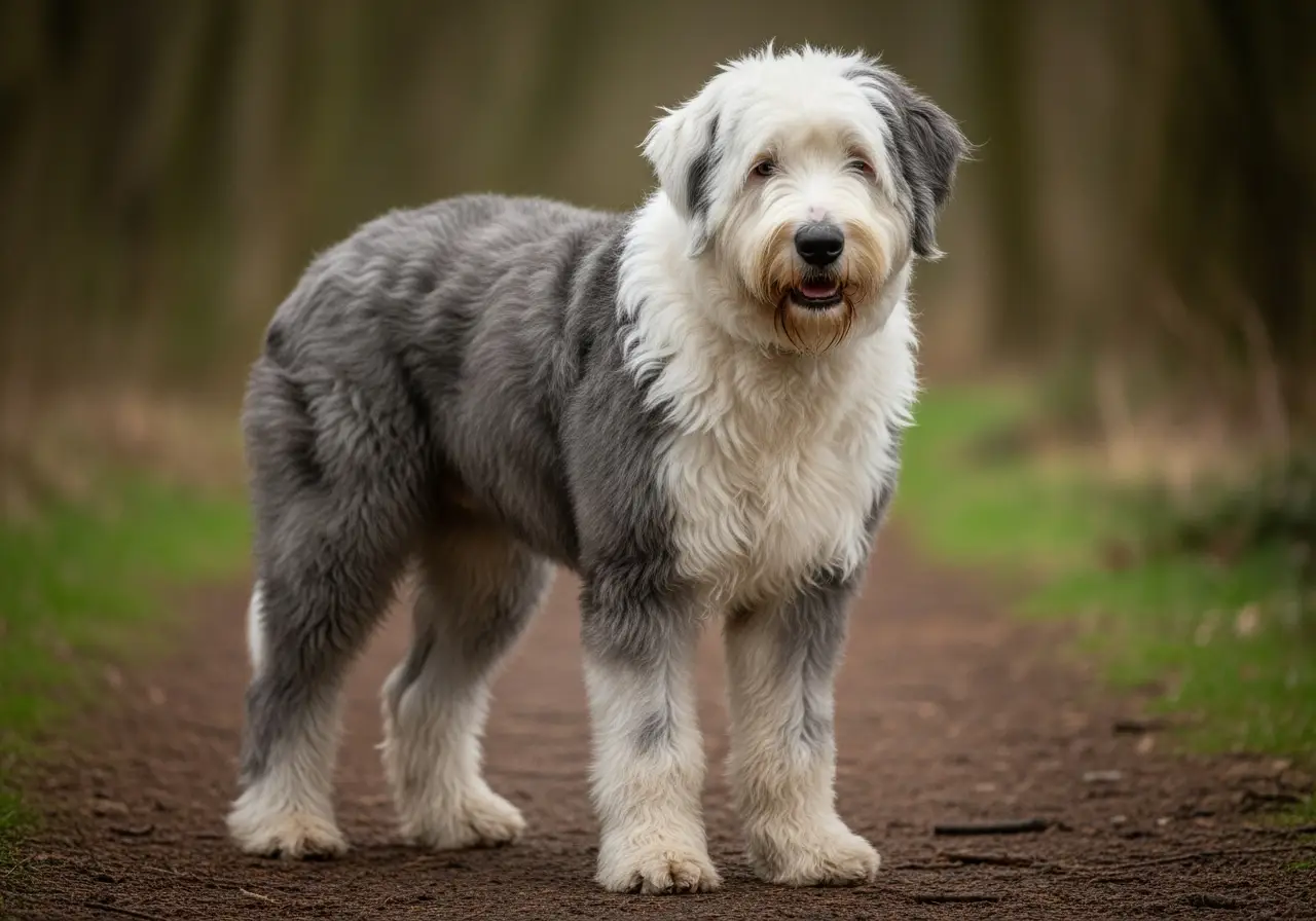 Foto eines Altenglischer Schäferhund – KI-generiert (Imagen 4) für rundum.dog