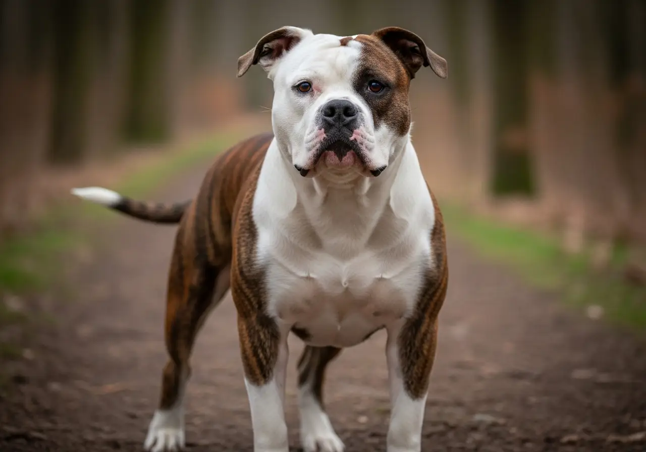 Foto eines Amerikanische Bulldogge – KI-generiert (Imagen 4) für rundum.dog