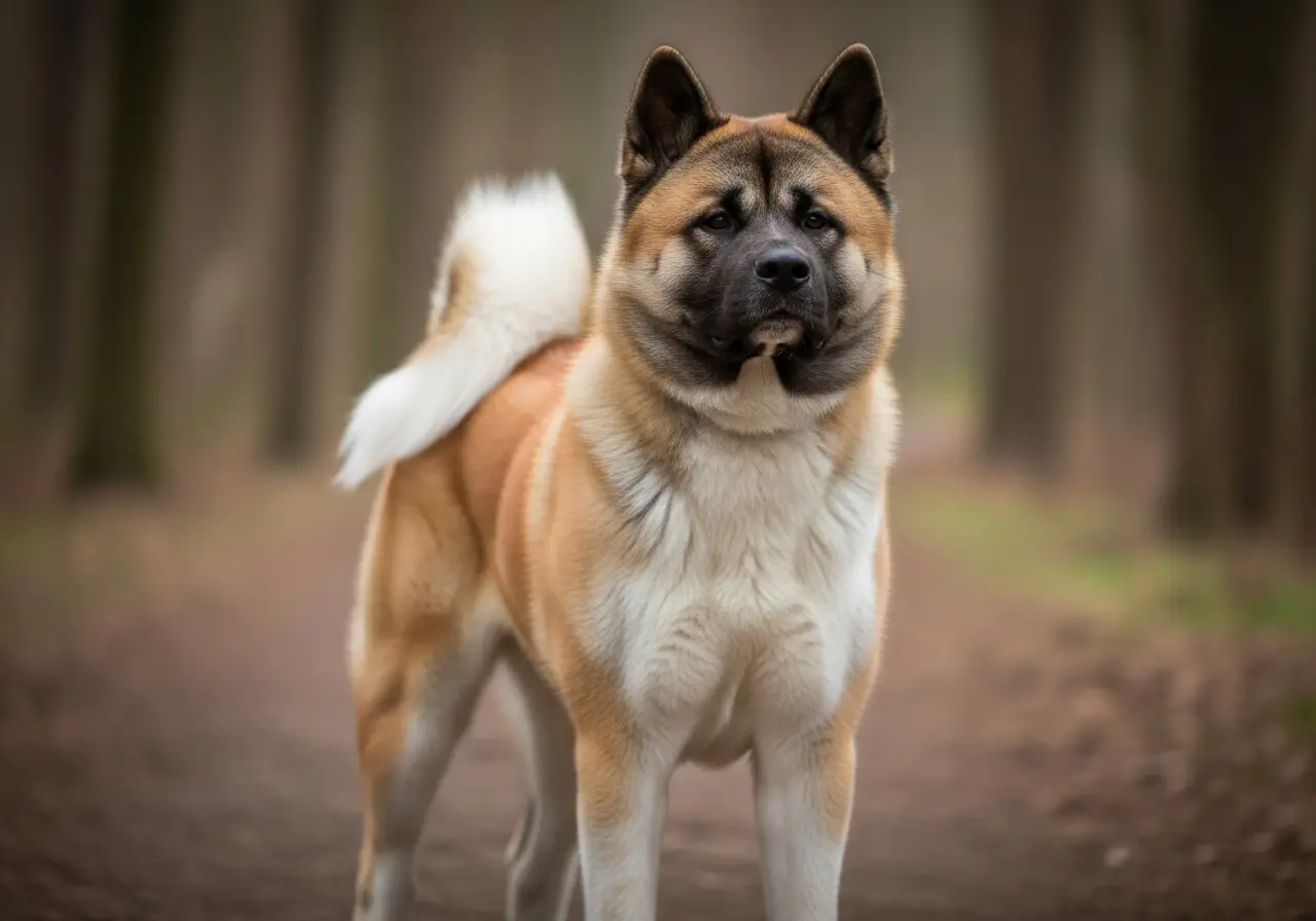 Foto eines Amerikanischer Akita – KI-generiert (Imagen 4) für rundum.dog