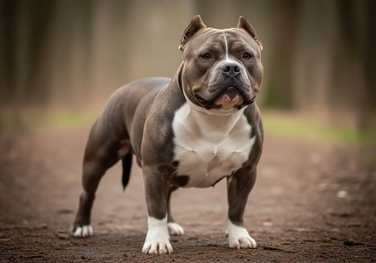 Foto eines Amerikanischer Bully – KI-generiert (Imagen 4) für rundum.dog