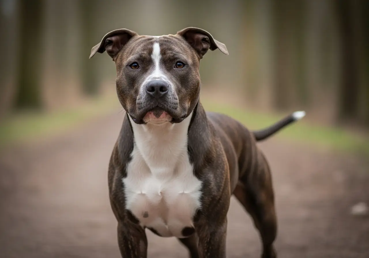 Foto eines Amerikanischer Pit Bull Terrier – KI-generiert (Imagen 4) für rundum.dog