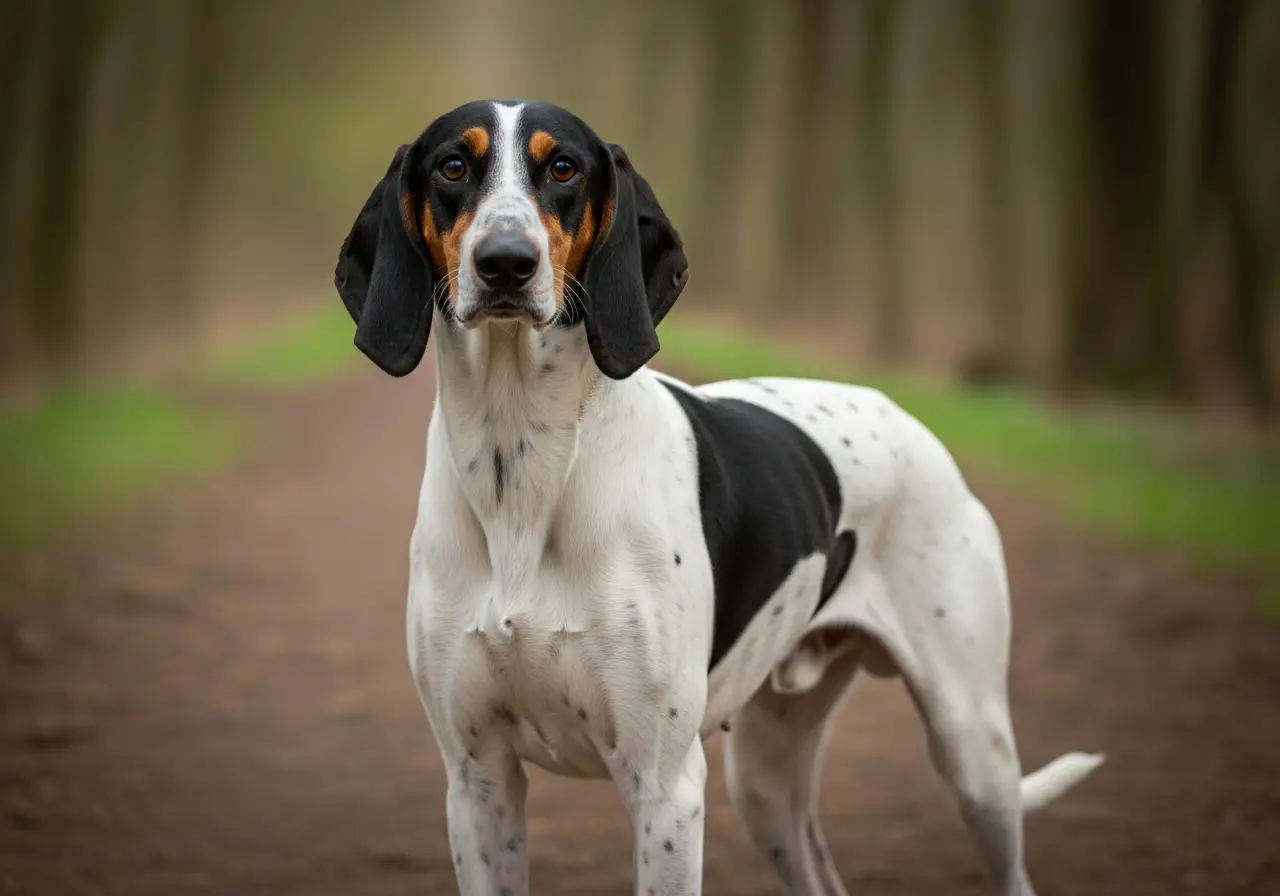 Foto eines Ariége Laufhund – KI-generiert (Imagen 4) für rundum.dog