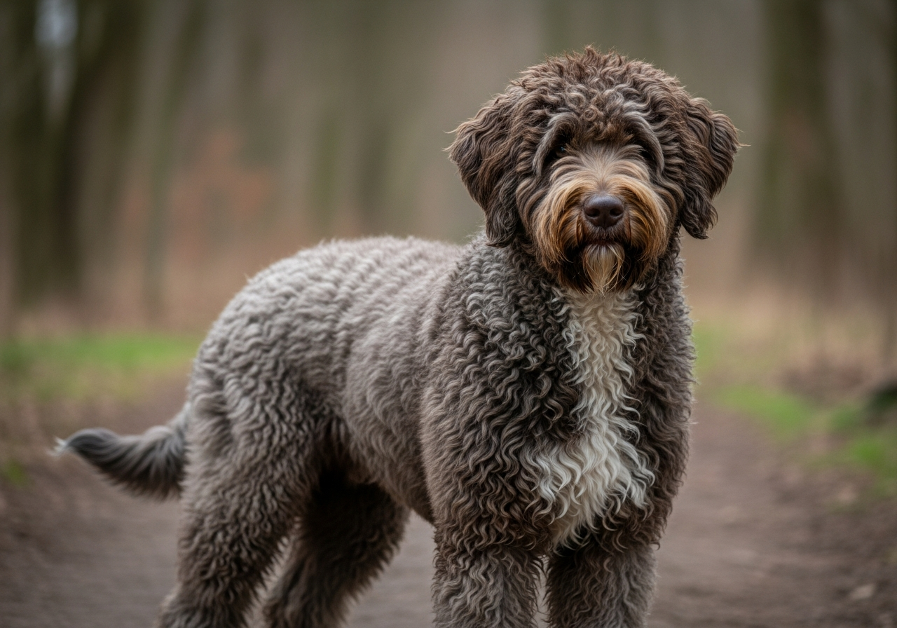Foto eines Barbet – KI-generiert (Imagen 4) für rundum.dog