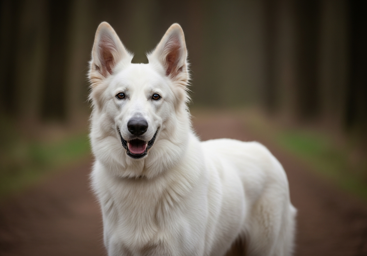 Foto eines Berger Blanc Suisse – KI-generiert (Imagen 4) für rundum.dog