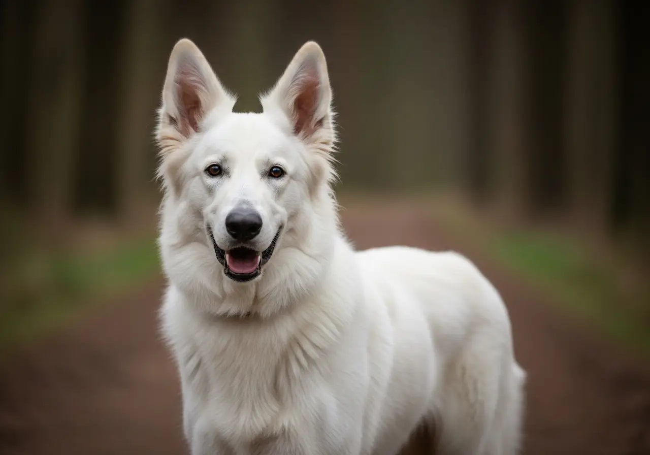 Foto eines Berger Blanc Suisse – KI-generiert (Imagen 4) für rundum.dog