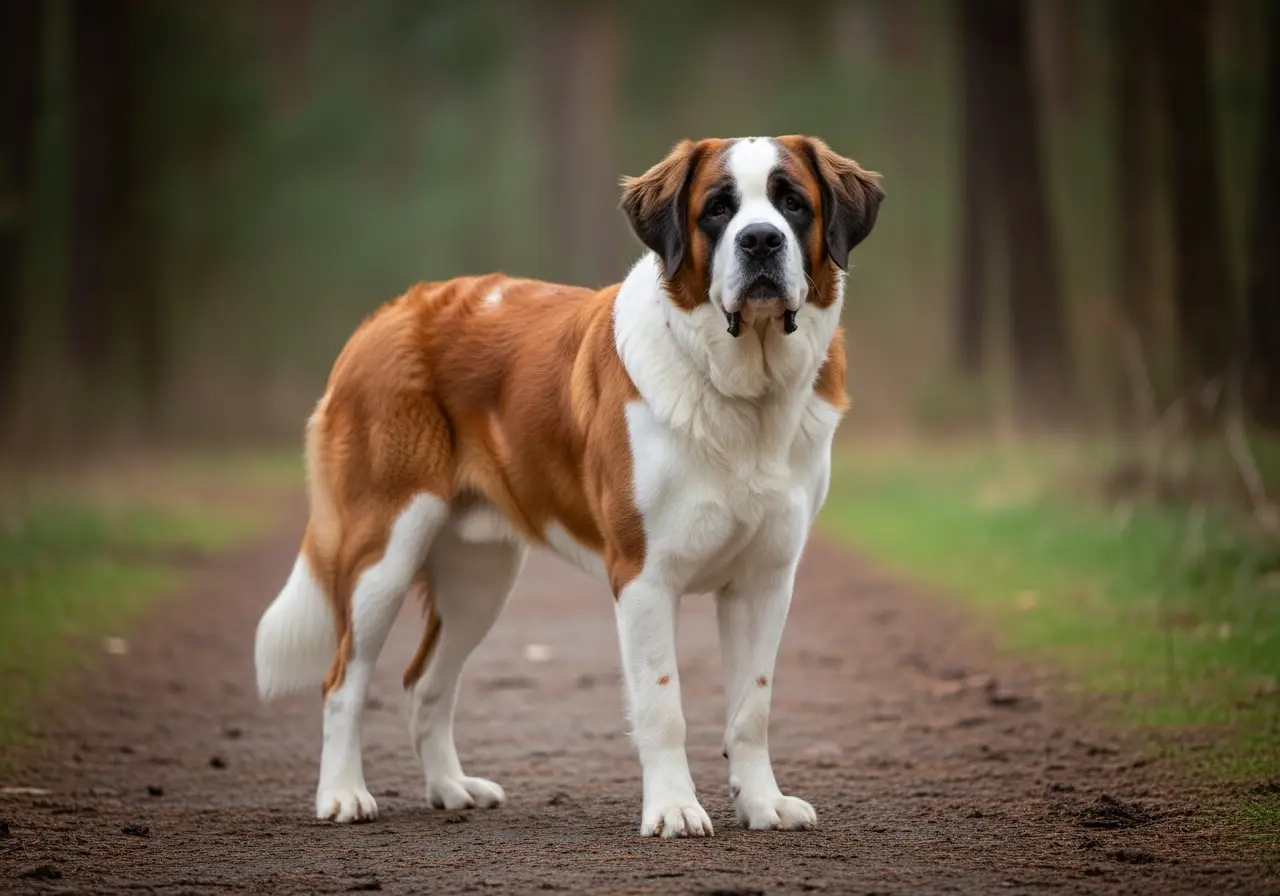 Foto eines Bernhardiner – KI-generiert (Imagen 4) für rundum.dog