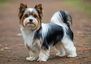 Foto eines Biewer Terrier – KI-generiert (Imagen 4) für rundum.dog