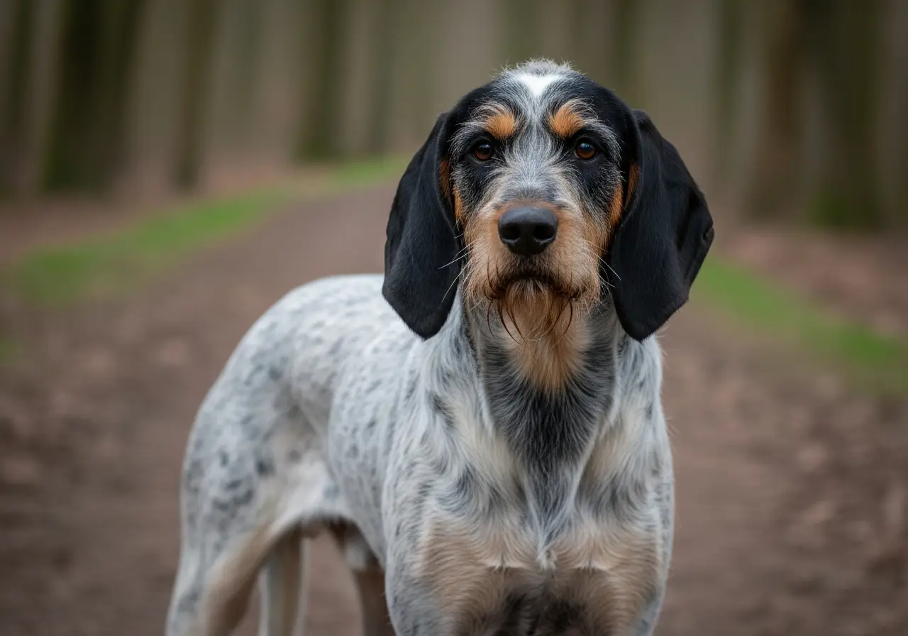Foto eines Blauer Griffon der Gascogne (Griffon Bleu) – KI-generiert (Imagen 4) für rundum.dog