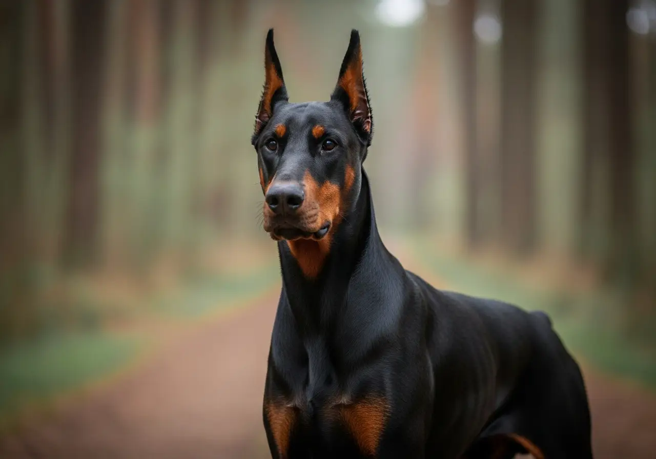Foto eines Dobermann – KI-generiert (Imagen 4) für rundum.dog