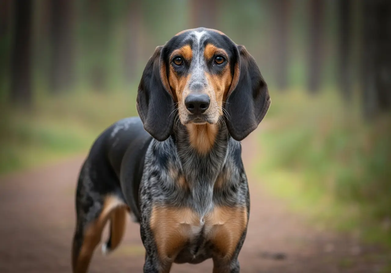 Foto eines Dunker (Norwegischer Laufhund) – KI-generiert (Imagen 4) für rundum.dog