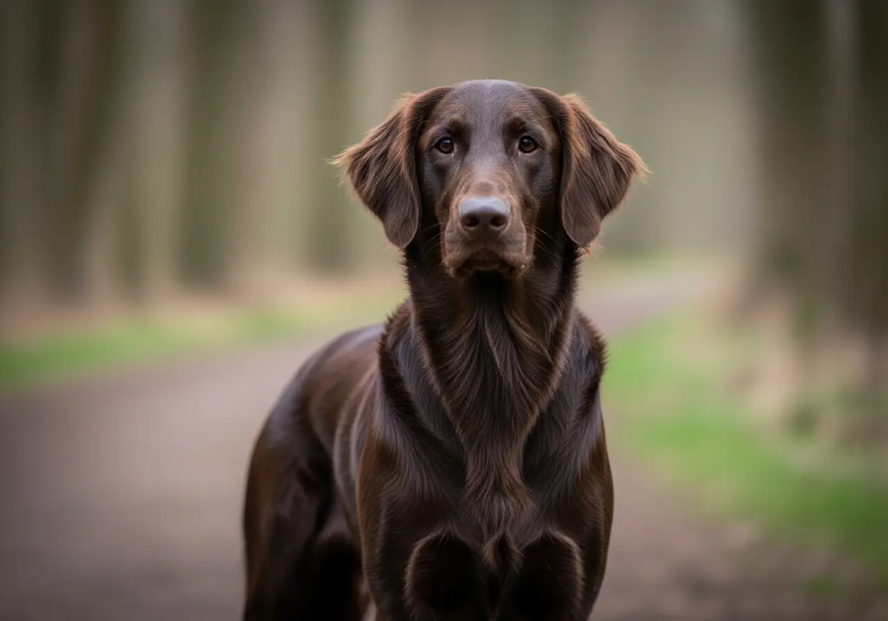 Foto eines Flat Coated Retriever – KI-generiert (Imagen 4) für rundum.dog
