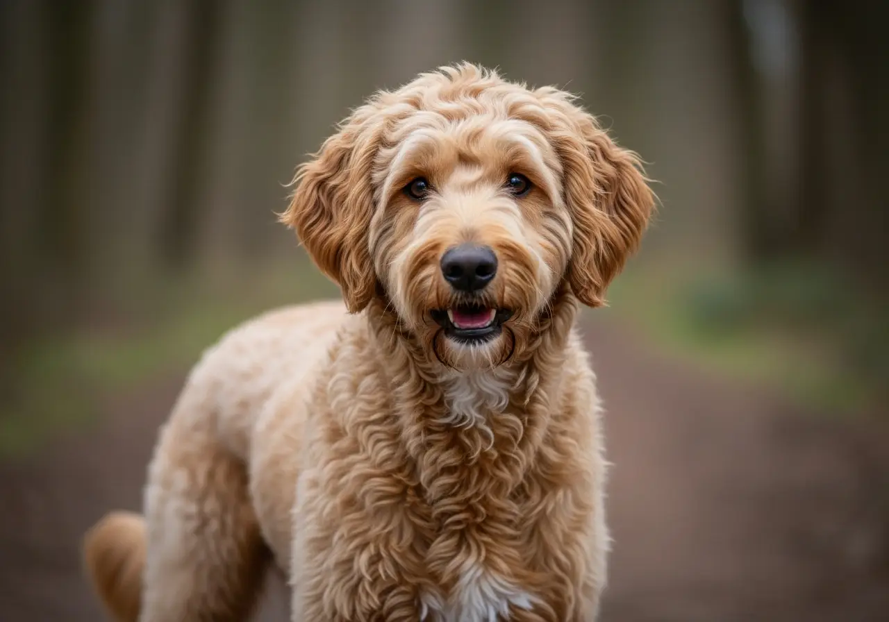 Foto eines Goldendoodle – KI-generiert (Imagen 4) für rundum.dog
