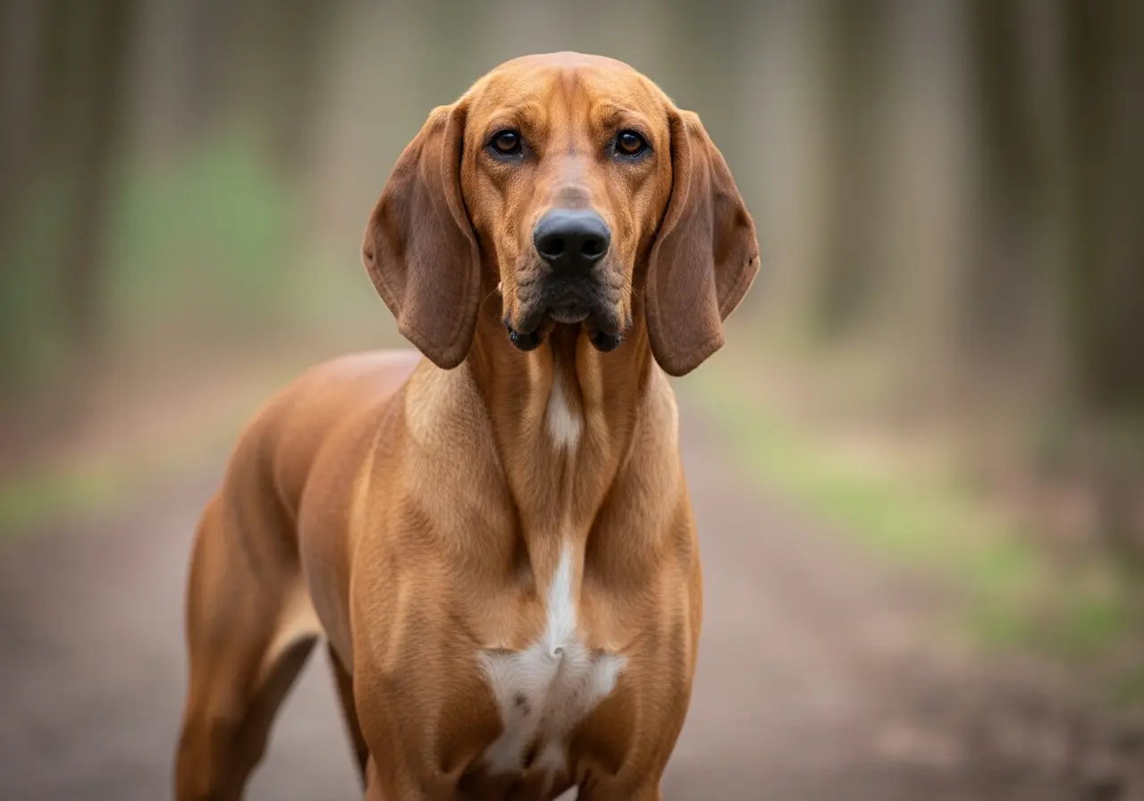 Foto eines Hannoverscher Schweisshund – KI-generiert (Imagen 4) für rundum.dog