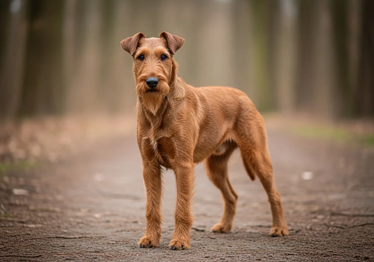 Foto eines Irischer Terrier – KI-generiert (Imagen 4) für rundum.dog