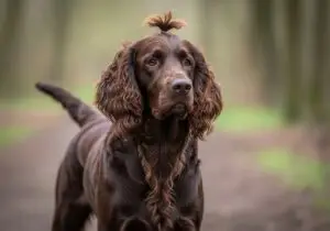Foto eines Irischer Wasser Spaniel – KI-generiert (Imagen 4) für rundum.dog
