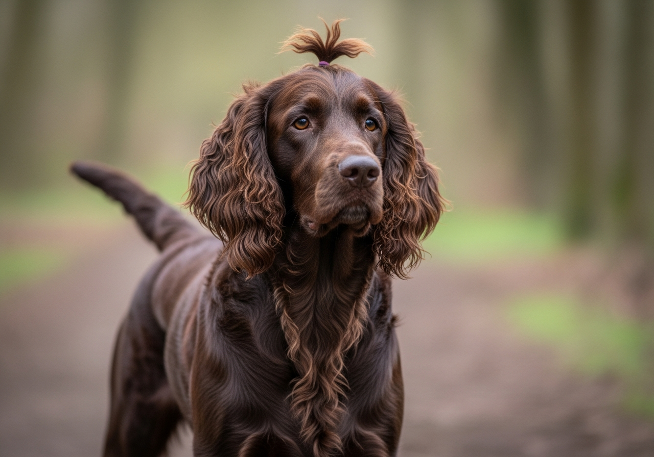 Foto eines Irischer Wasser Spaniel – KI-generiert (Imagen 4) für rundum.dog