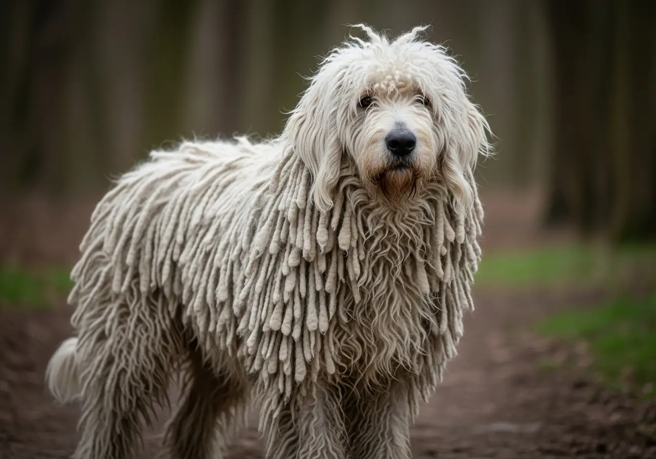 Foto eines Komondor – KI-generiert (Imagen 4) für rundum.dog