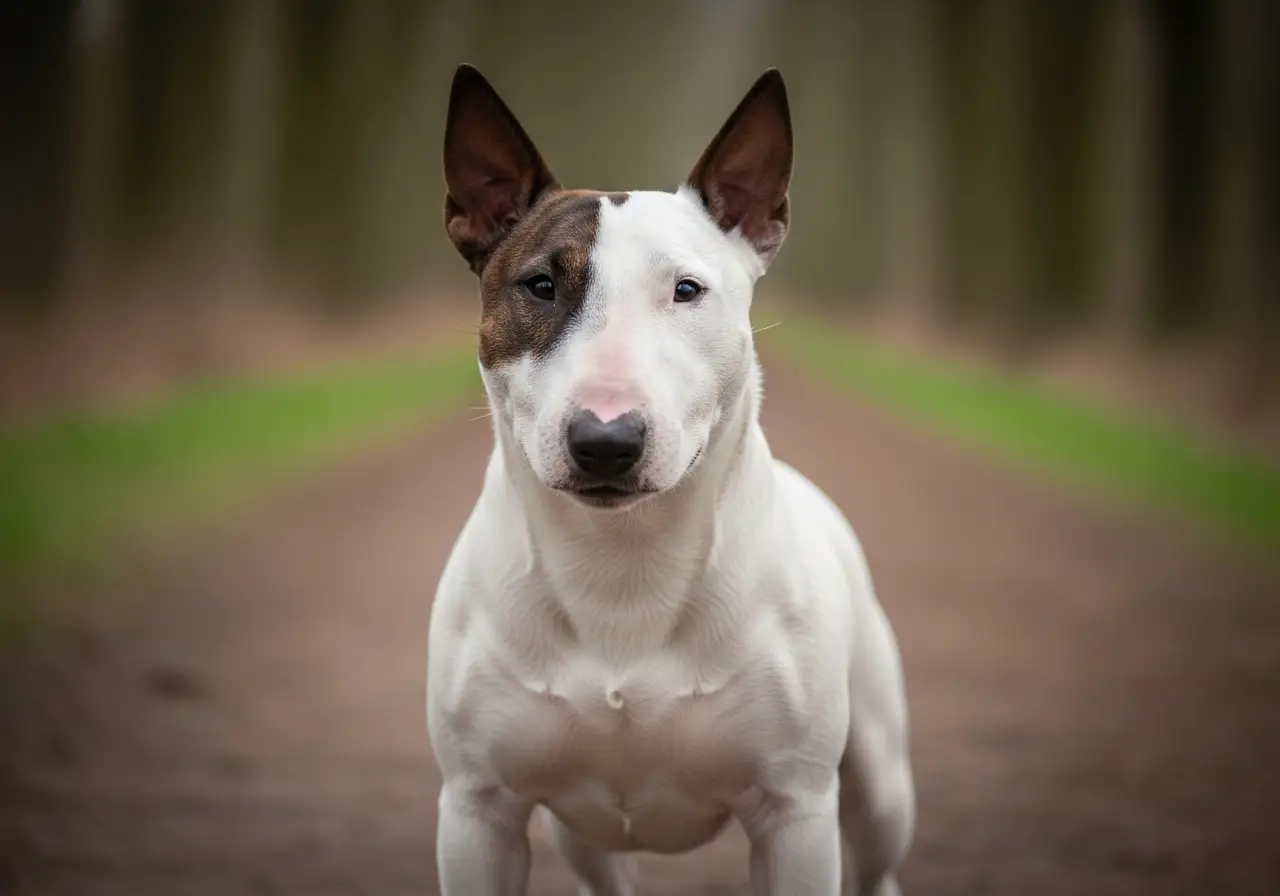 Foto eines Miniature Bull Terrier – KI-generiert (Imagen 4) für rundum.dog