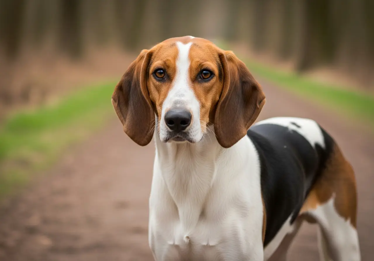 Foto eines Mittelgrosser Anglo-Französischer Laufhund – KI-generiert (Imagen 4) für rundum.dog