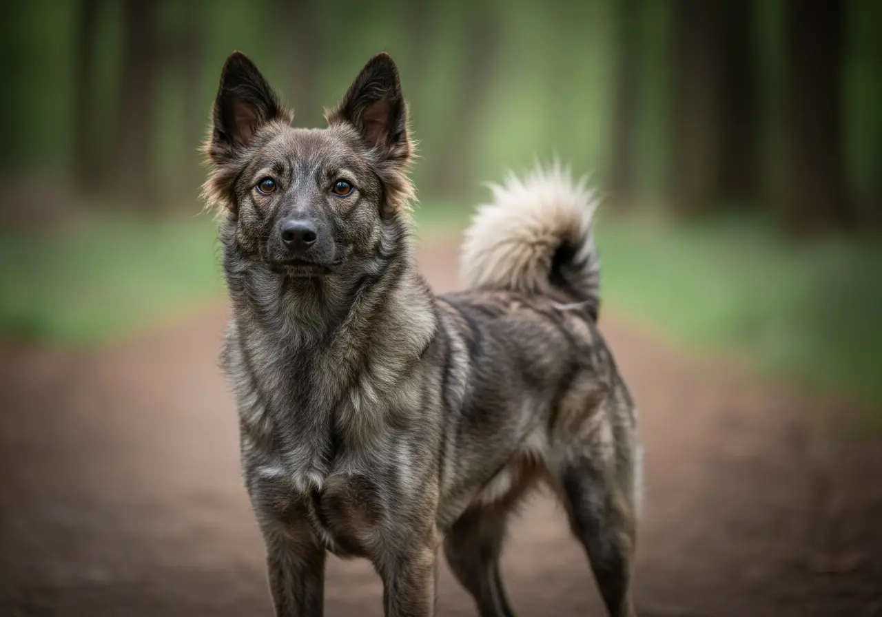 Foto eines Mudi – KI-generiert (Imagen 4) für rundum.dog