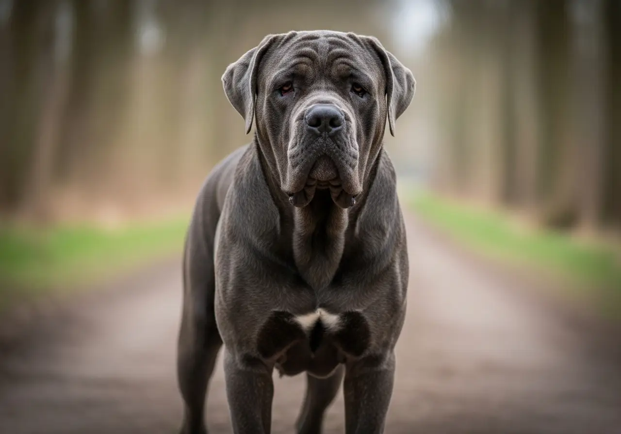 Foto eines Neapolitanischer Mastiff (Mastino Napoletano) – KI-generiert (Imagen 4) für rundum.dog