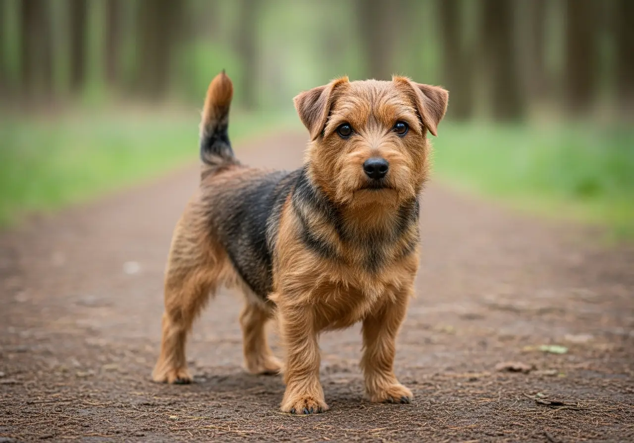Foto eines Norfolk Terrier – KI-generiert (Imagen 4) für rundum.dog