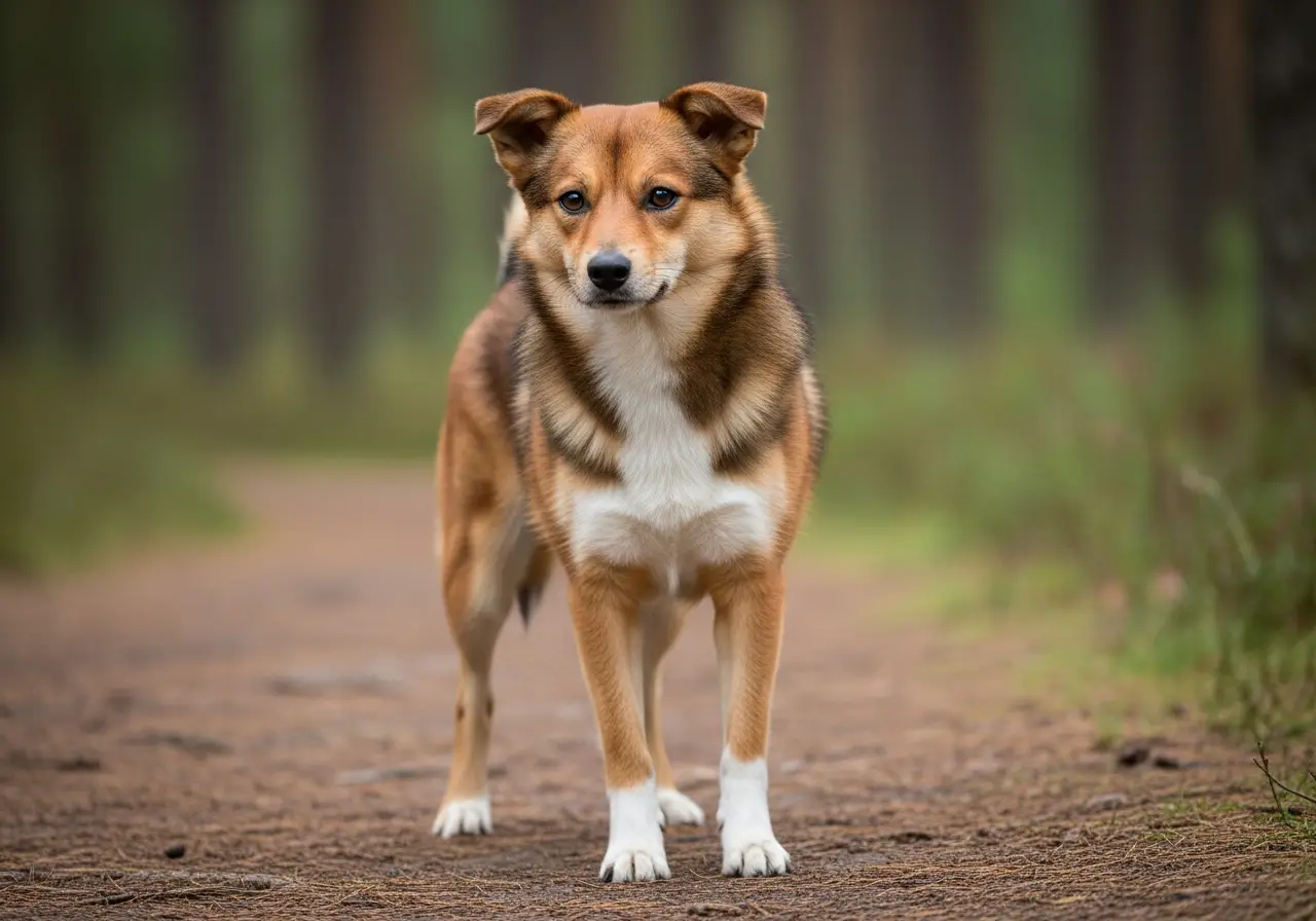 Foto eines Norwegischer Lundehund – KI-generiert (Imagen 4) für rundum.dog