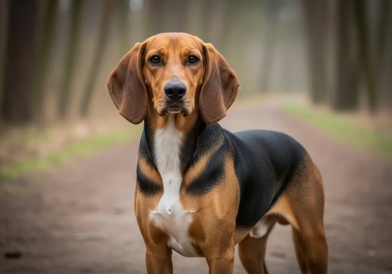 Foto eines Polnische Bracke – KI-generiert (Imagen 4) für rundum.dog