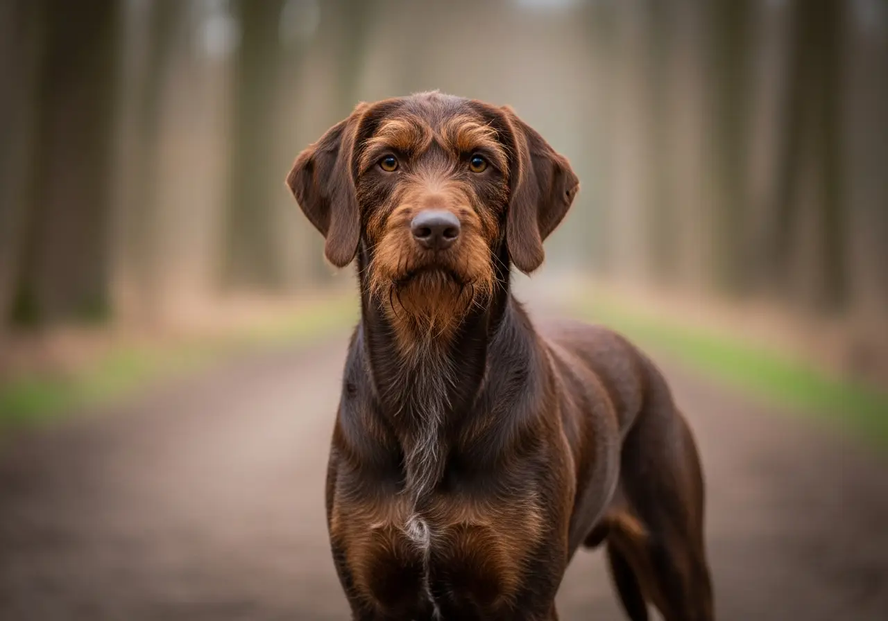 Foto eines Pudelpointer – KI-generiert (Imagen 4) für rundum.dog